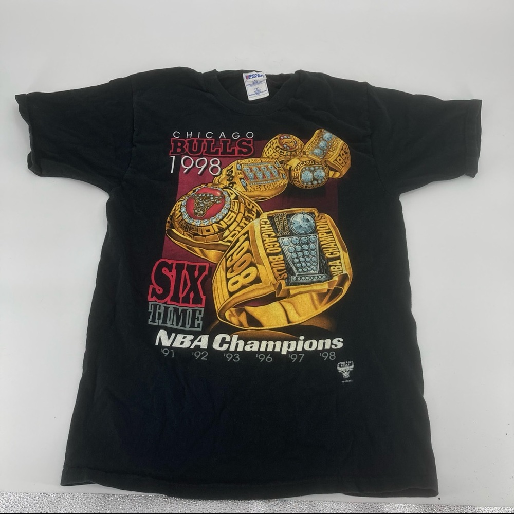 1998 CHI BULLS 6 time champion t-shirt Chicago Vintage Michael Jordan